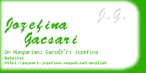 jozefina gacsari business card